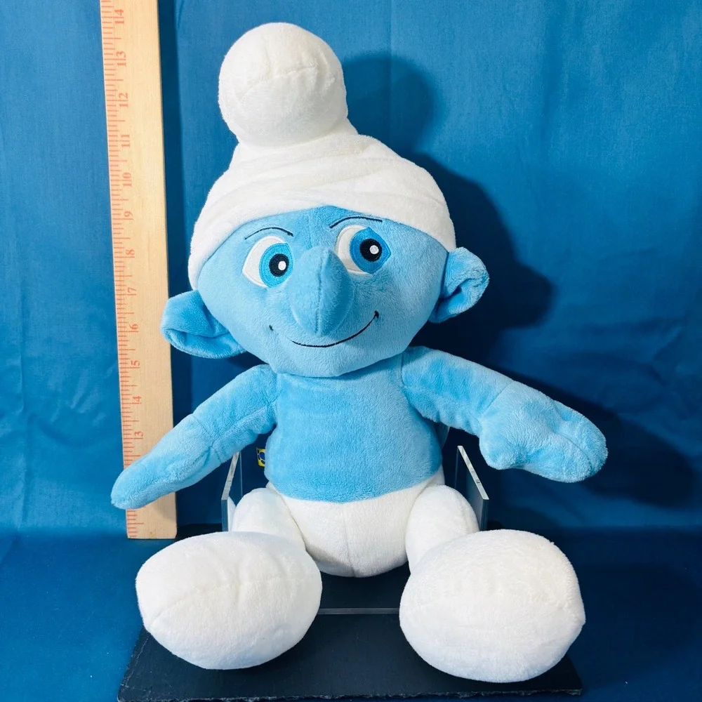 The Smurfs Papa Smurf Plush Stuffed Toy White Hat 13